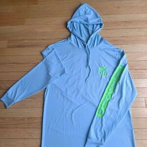NWOT Vineyard Vines Light Blue Performance Hoodie Size S
